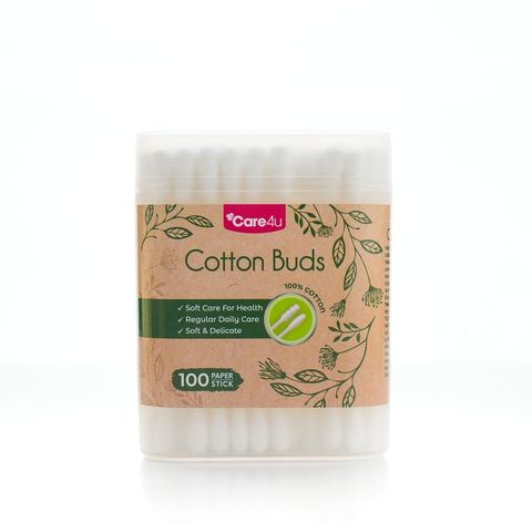 Combo 3 Tăm bông thân giấy Care4u 100 que