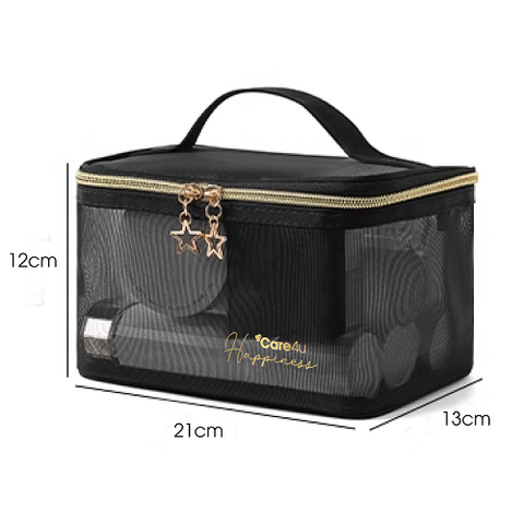 Combo 3 Túi đựng mỹ phẩm cao cấp Care4u 21x12x13 cm