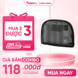 Combo 3 Túi đựng mỹ phẩm cao cấp Care4u 22x6x13 cm