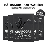 Combo 5 Mặt nạ Daliv Than hoạt tính dưỡng ẩm, sạch sâu 27g