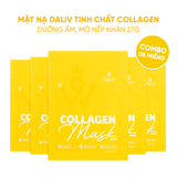 Combo 5 Mặt nạ Daliv tinh chất Collagen dưỡng ẩm, mờ nếp nhăn 27g