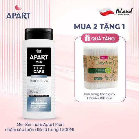 Gel tắm nam Apart Men chăm sóc toàn diện 3 trong 1 500ML