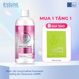 Nước tẩy trang Eveline Facemed+ dưỡng ẩm Hyaluronic 400ML