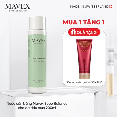 Nước cân bằng Mavex Sebo Balance cho da dầu mụn 200ML