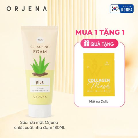 Sữa rửa mặt Orjena chiết xuất nha đam 180ML