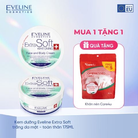 Kem dưỡng Eveline Extra Soft trắng da mặt - toàn thân 175ML