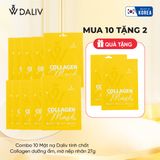 Combo 10 Mặt nạ Daliv tinh chất Collagen dưỡng ẩm, mờ nếp nhăn 27g