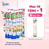 Combo 10 Bông tẩy trang Ipek siêu mềm mịn 150 miếng