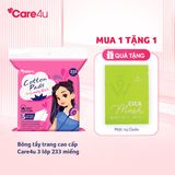 Bông tẩy trang cao cấp Care4u 3 lớp 233 miếng_CARE4165H