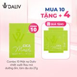Combo 10 Mặt nạ Daliv chiết xuất Rau má dưỡng ẩm, làm dịu da 27g
