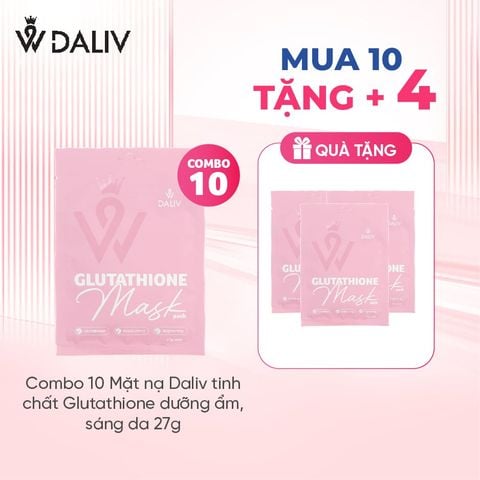 Mặt nạ Daliv tinh chất Glutathione dưỡng ẩm, sáng da 27g