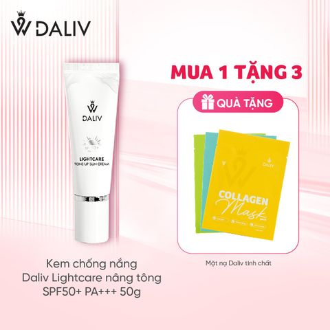 Kem chống nắng Daliv Lightcare nâng tông SPF50+ PA+++ 50g