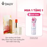 Son dưỡng môi Daliv Silky Glow màu cam dưỡng ẩm làm mềm môi 4.5g