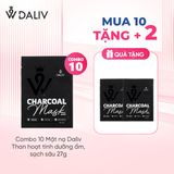 Mặt nạ Daliv Than hoạt tính dưỡng ẩm, sạch sâu 27g