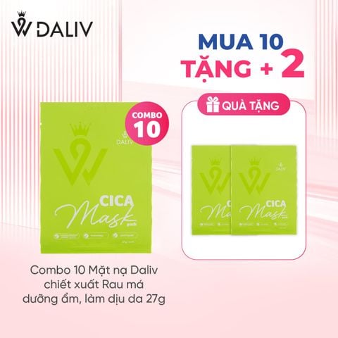 Mặt nạ Daliv chiết xuất Rau má dưỡng ẩm, làm dịu da 27g