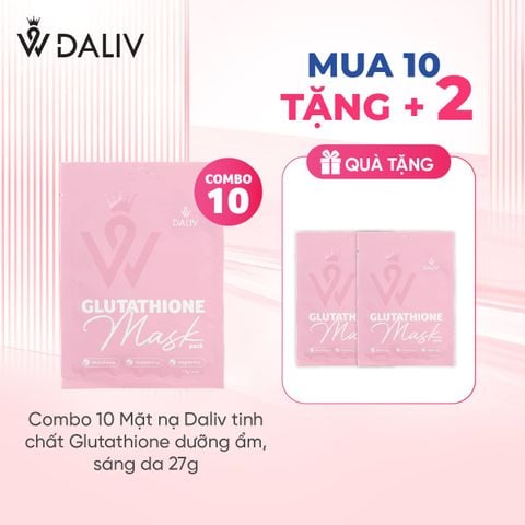 Mặt nạ Daliv tinh chất Glutathione dưỡng ẩm, sáng da 27g