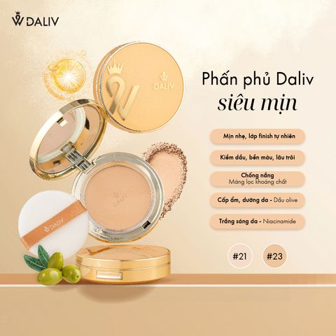 Phấn phủ Daliv siêu mịn số 23 20g