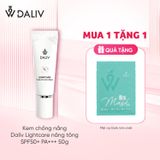 Kem chống nắng Daliv Lightcare nâng tông SPF50+ PA+++ 50g