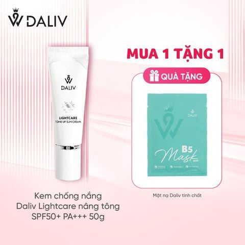 Kem chống nắng Daliv Lightcare nâng tông SPF50+ PA+++ 50g