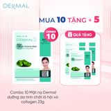 Mặt nạ Dermal dưỡng da tinh chất lô hội và collagen 23g