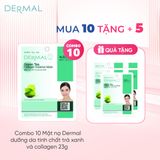Mặt nạ Dermal dưỡng da tinh chất trà xanh và collagen 23g