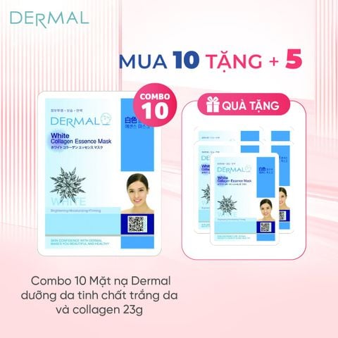 Mặt nạ Dermal dưỡng da tinh chất trắng da và collagen 23g