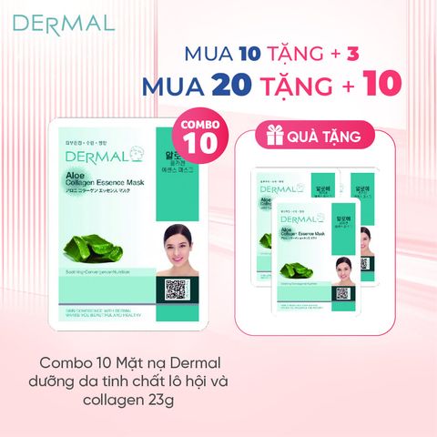 Mặt nạ Dermal dưỡng da tinh chất lô hội và collagen 23g