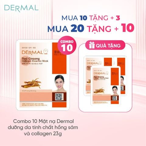Mặt nạ Dermal dưỡng da tinh chất hồng sâm và collagen 23g