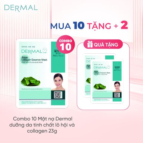 Mặt nạ Dermal dưỡng da tinh chất lô hội và collagen 23g