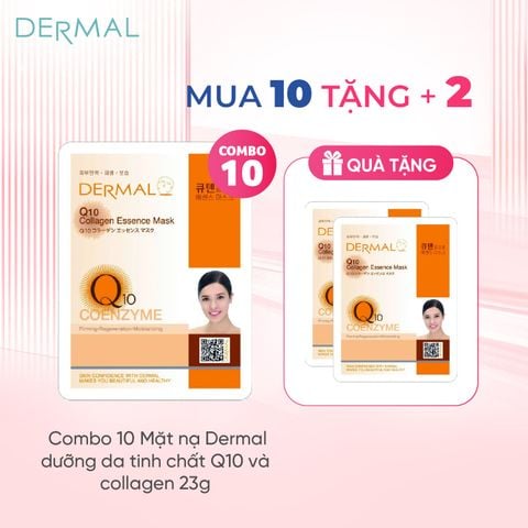 Mặt nạ Dermal dưỡng da tinh chất Q10 và collagen 23g