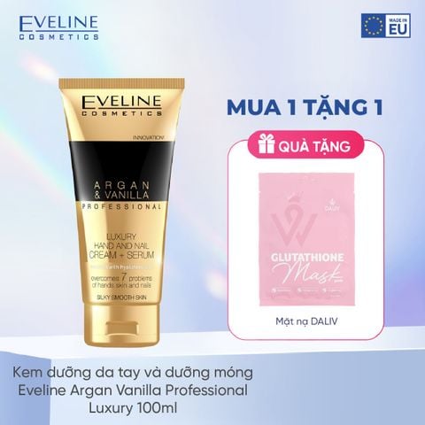 Kem dưỡng da tay Eveline tinh dầu Argan hương Vanilla 100ML