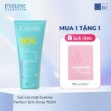 Gel rửa mặt Eveline Perfect Skin Acne sạch sâu, kháng khuẩn và ngừa mụn 150ML
