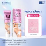 Kem tẩy lông Eveline dịu da tinh dầu tự nhiên 9 tác động cho da nhạy cảm 125ML