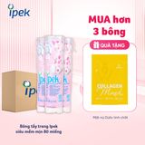 Bông tẩy trang Ipek siêu mềm mịn 80 miếng