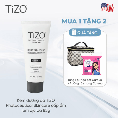 [Tặng 1 bông + 1 túi Care4u] Kem dưỡng da TiZO Photoceutical Skincare cấp ẩm làm dịu da 85g