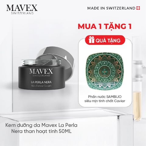 Kem dưỡng da Mavex La Perla Nera than hoạt tính làm sạch sâu, săn chắc da 50ML
