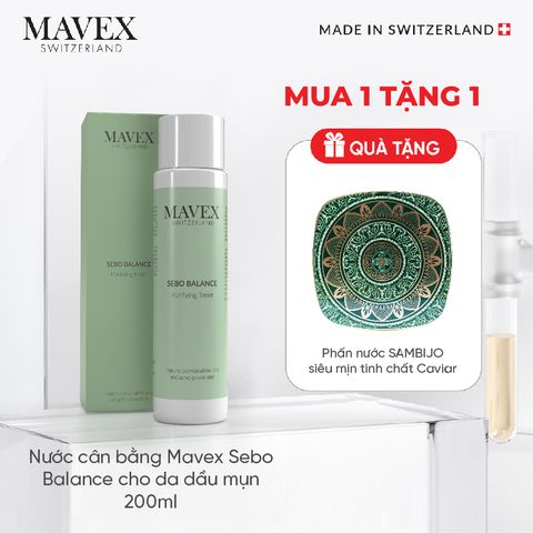 Nước cân bằng Mavex Sebo Balance cho da dầu mụn 200ML
