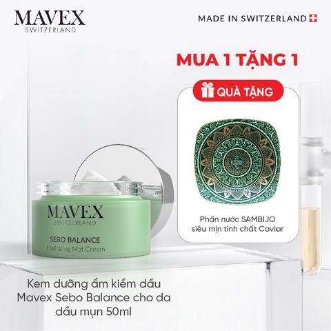 Kem dưỡng ẩm kiềm dầu Mavex Sebo Balance cho da dầu mụn 50ML