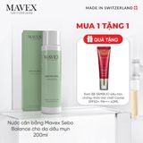 Nước cân bằng Mavex Sebo Balance cho da dầu mụn 200ML
