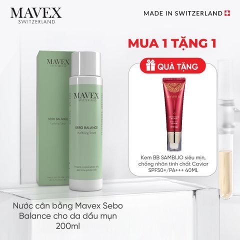 Nước cân bằng Mavex Sebo Balance cho da dầu mụn 200ML