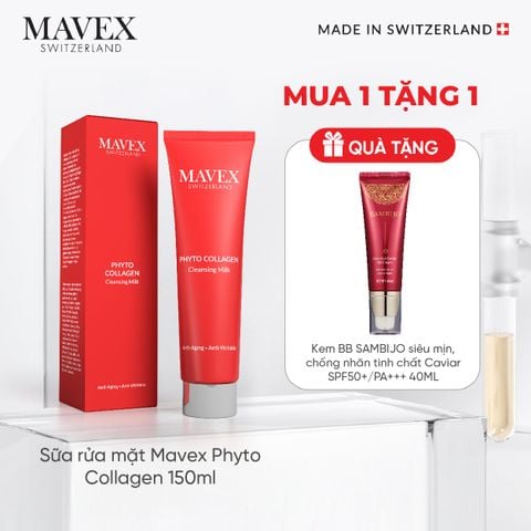 Sữa rửa mặt tẩy trang Mavex Phyto Collagen giảm dấu hiệu lão hoá và nếp nhăn 150ML