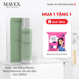 [Tặng BTT Care4u] Nước cân bằng Mavex Sebo Balance cho da dầu mụn 200ML