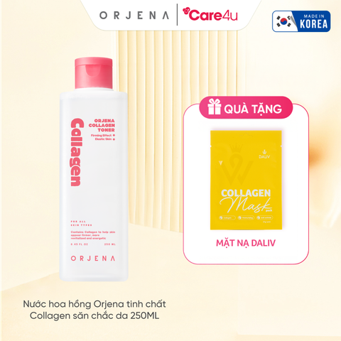 Nước hoa hồng Orjena tinh chất Collagen săn chắc da 250ML (mới)