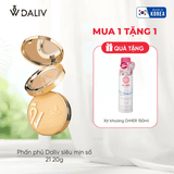 [Tặng xịt khoáng Dr HER] Phấn phủ Daliv siêu mịn số 21 20g
