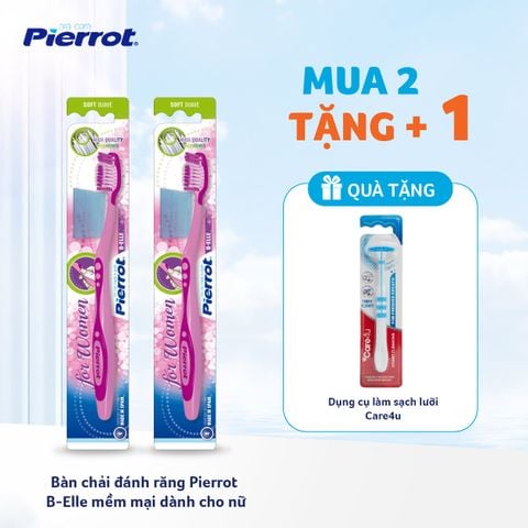 Bàn chải đánh răng Pierrot B-Elle mềm mại dành cho nữ