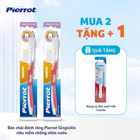 Bàn chải đánh răng Pierrot Gingivitis siêu mềm chống viêm nướu