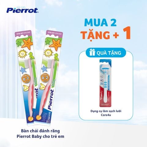 Bàn chải đánh răng trẻ em Pierrot Baby