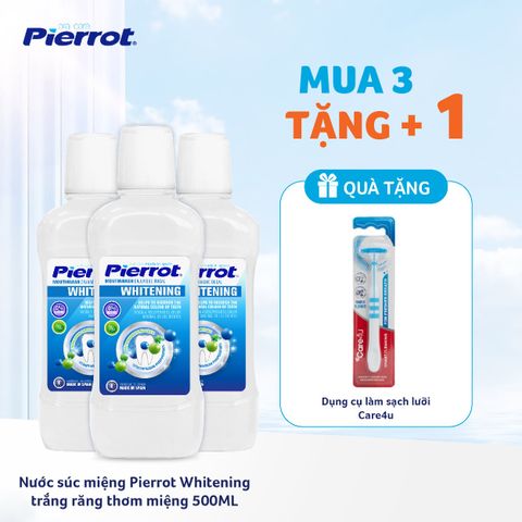 Nước súc miệng Pierrot Whitening trắng răng thơm miệng 500ML