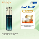 [Tặng kem dưỡng Eveline] Serum dưỡng ẩm SAMBIJO chống nhăn, phục hồi da tinh chất Caviar 40ML