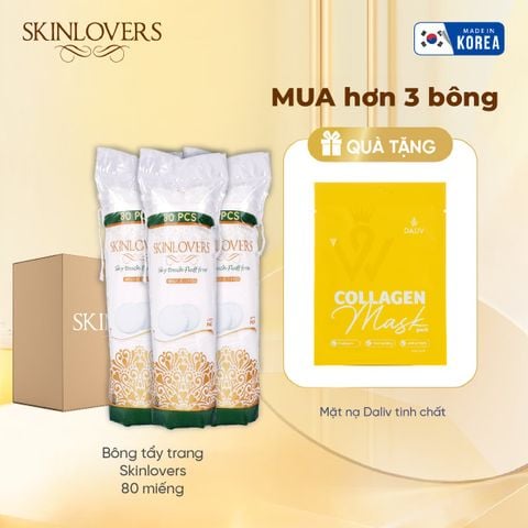 Bông tẩy trang Skinlovers 80 miếng_SKLV0310